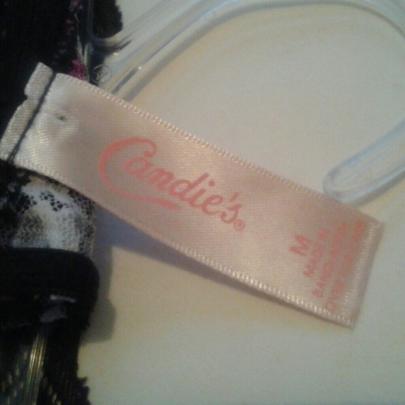 Candies Purple/Black Plaid Laced Thong-S - Picture 5 of 7